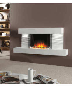 Chimenea FLAMERITE FIRES ADOR pared arctic white 1000W