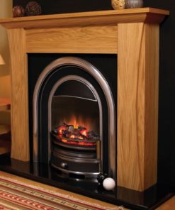 Chimenea FLAMERITE FIRES AUSTEN54 pie suelo oak 1000W