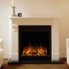 Chimenea FLAMERITE FIRES CORBEL pie suelo tradicional con GOTHAM 750