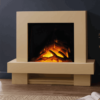 Chimenea FLAMERITE FIRES JAEGUER suelo ivory cream 750W