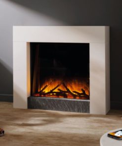 Chimenea FLAMERITE FIRES MAGELLAN suelo ivory cream 750W