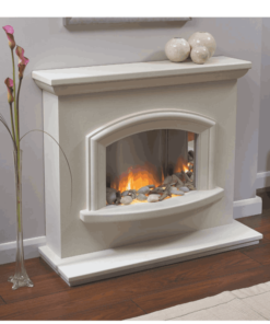 Chimenea FLAMERITE FIRES MERCIA suelo ivory cream 1000W