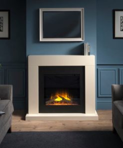 Chimenea FLAMERITE FIRES PAYTON suelo ivory cream 750W
